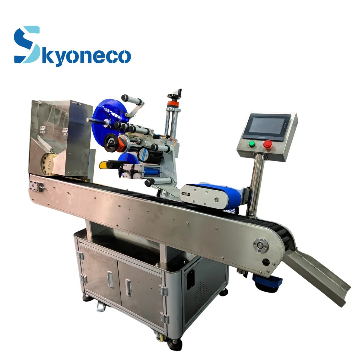 Automatic horizontal labeling machine