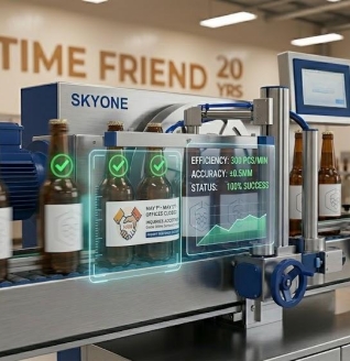 Одна этикетировочная машина заменяет работу 50 человек.