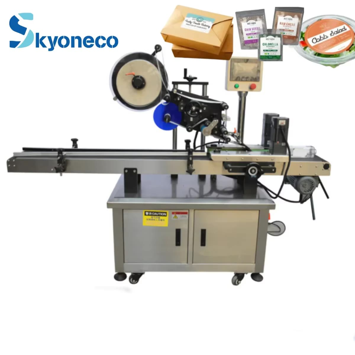 High speed box labeling equipment
