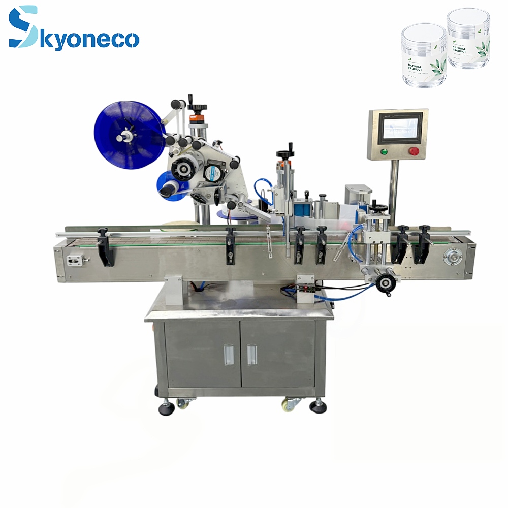 Automatic Top Corner And Bottle Labeling Machine